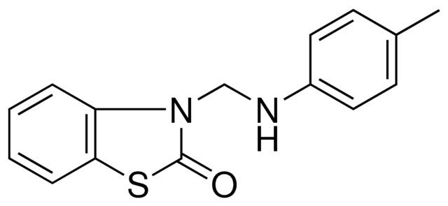 3-(P-TOLYLAMINO-METHYL)-3H-BENZOTHIAZOL-2-ONE