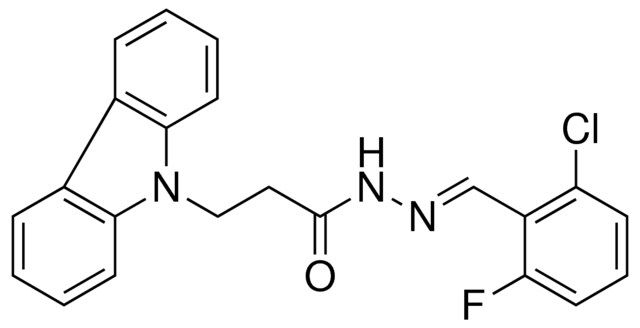 3-CARBAZOL-9-YL-PROPIONIC ACID (2-CHLORO-6-FLUORO-BENZYLIDENE)-HYDRAZIDE