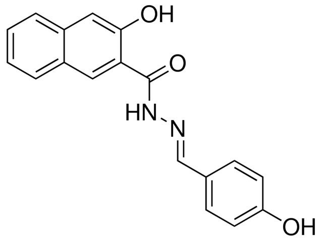 3-HYDROXY-NAPHTHALENE-2-CARBOXYLIC ACID (4-HYDROXY-BENZYLIDENE)-HYDRAZIDE