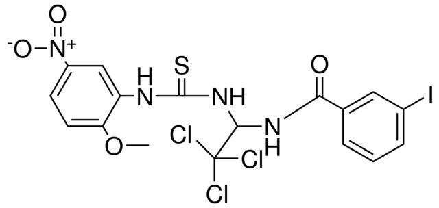 3-I-N-(2,2,2-TRICHLORO-1-(3-(2-MEO-5-NITRO-PHENYL)-THIOUREIDO)-ETHYL)-BENZAMIDE