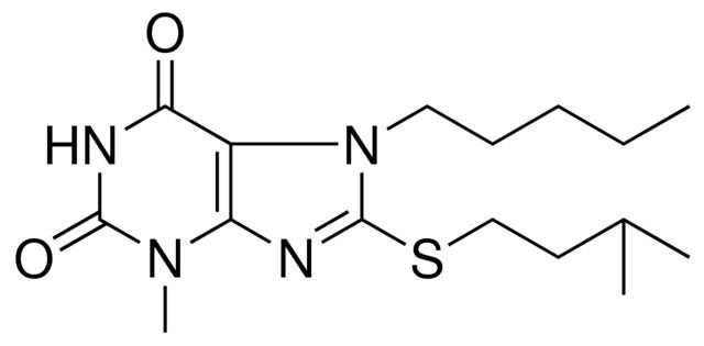 3-METHYL-8-(3-METHYL-BUTYLSULFANYL)-7-PENTYL-3,7-DIHYDRO-PURINE-2,6-DIONE