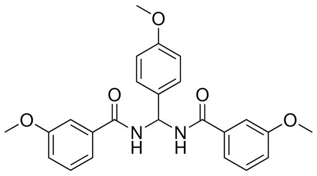 3-METHOXY-N-[[(3-METHOXYBENZOYL)AMINO](4-METHOXYPHENYL)METHYL]BENZAMIDE