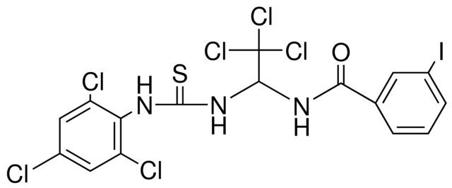 3-I-N-(2,2,2-TRICHLORO-1-(3-(2,4,6-TRICHLORO-PH)-THIOUREIDO)-ETHYL)-BENZAMIDE