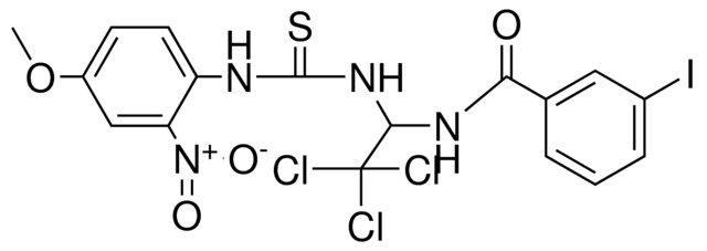 3-I-N-(2,2,2-TRICHLORO-1-(3-(4-MEO-2-NITRO-PHENYL)-THIOUREIDO)-ETHYL)-BENZAMIDE