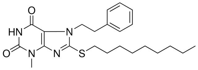 3-METHYL-8-NONYLSULFANYL-7-PHENETHYL-3,7-DIHYDRO-PURINE-2,6-DIONE