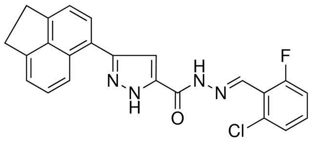 5-ACENAPHTHEN-5-YL-2H-PYRAZOLE-3-CARBOXYLIC ACID (2-CL-6-F-BENZYLIDENE)HYDRAZIDE