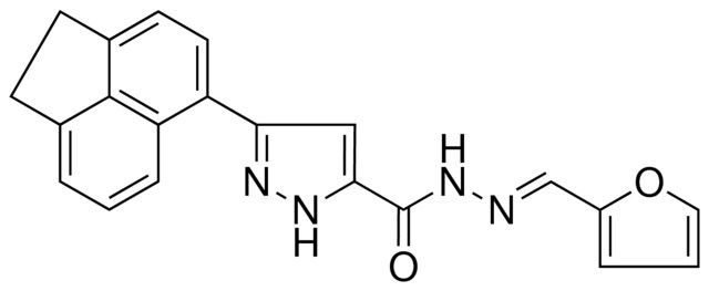 5-ACENAPHTHEN-5-YL-2H-PYRAZOLE-3-CARBOXYLIC ACID FURAN-2-YLMETHYLENE-HYDRAZIDE