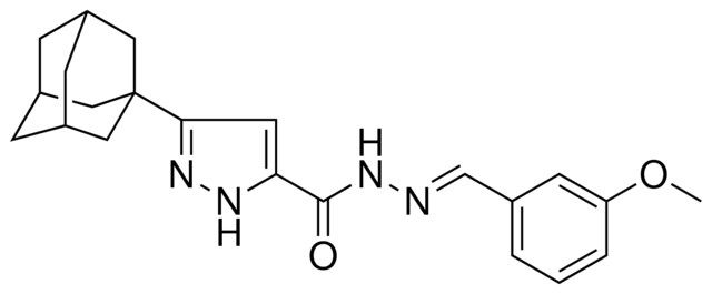 5-ADAMANTAN-1-YL-2H-PYRAZOLE-3-CARBOXYLIC ACID (3-METHOXY-BENZYLIDENE)-HYDRAZIDE