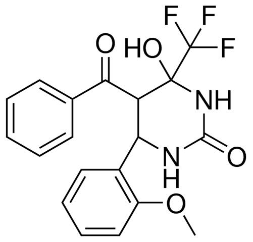 5-BENZOYL-4-HO-6-(2-METHOXY-PH)-4-(TRIFLUOROMETHYL)TETRAHYDRO-2(1H)-PYRIMIDINONE