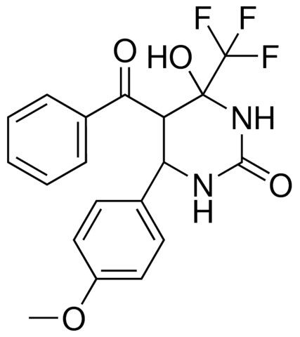 5-BENZOYL-4-HO-6-(4-METHOXY-PH)-4-(TRIFLUOROMETHYL)TETRAHYDRO-2(1H)-PYRIMIDINONE