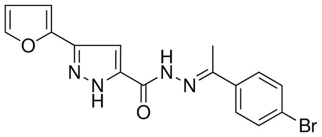 5-FURAN-2-YL-2H-PYRAZOLE-3-CARBOXYLIC ACID (1-(4-BR-PH)-ETHYLIDENE)-HYDRAZIDE