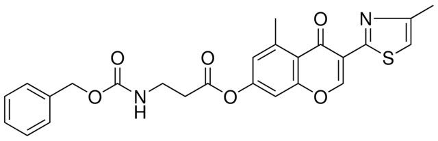 5-METHYL-3-(4-METHYL-1,3-THIAZOL-2-YL)-4-OXO-4H-CHROMEN-7-YL 3-{[(BENZYLOXY)CARBONYL]AMINO}PROPANOATE