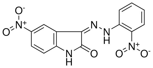 5-NITRO-3-((2-NITRO-PHENYL)-HYDRAZONO)-1,3-DIHYDRO-INDOL-2-ONE