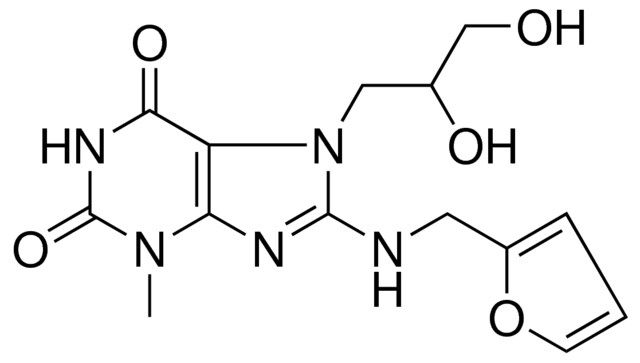 7-(2,3-DI-HO-PROPYL)-8-((2-FURYL-ME)AMINO)-3-ME-3,7-DIHYDRO-1H-PURINE-2,6-DIONE