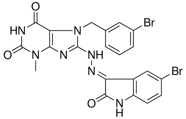 7-(3-BROMOBENZYL)-8-[(2E)-2-(5-BROMO-2-OXO-1,2-DIHYDRO-3H-INDOL-3-YLIDENE)HYDRAZINO]-3-METHYL-3,7-DIHYDRO-1H-PURINE-2,6-DIONE