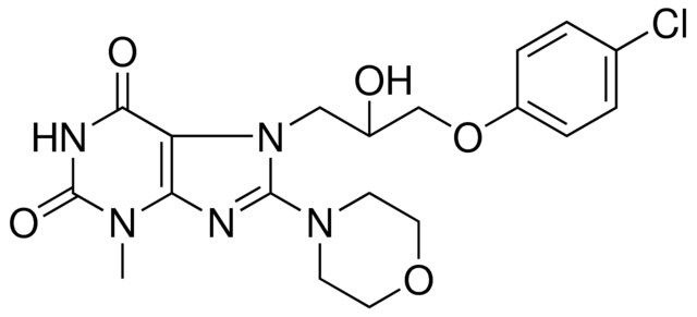 7-(3-(4-CL-PHENOXY)-2-HO-PR)-3-ME-8-MORPHOLIN-4-YL-3,7-DIHYDRO-PURINE-2,6-DIONE