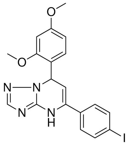 7-(2,4-DIMETHOXY-PH)-5-(4-I-PHENYL)-4,7-DIHYDRO-(1,2,4)TRIAZOLO(1,5-A)PYRIMIDINE