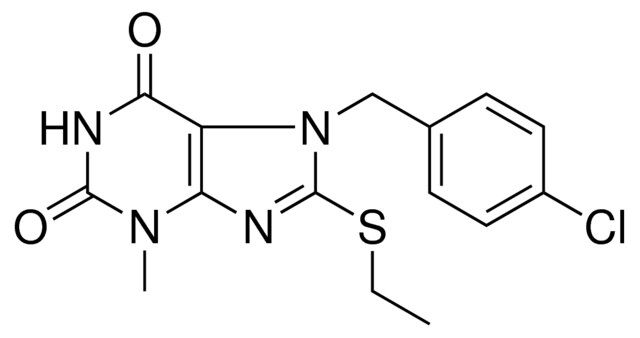 7-(4-CHLORO-BENZYL)-8-ETHYLSULFANYL-3-METHYL-3,7-DIHYDRO-PURINE-2,6-DIONE