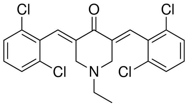 3,5-BIS(2,6-DICHLOROBENZYLIDENE)-1-ETHYL-4-PIPERIDINONE