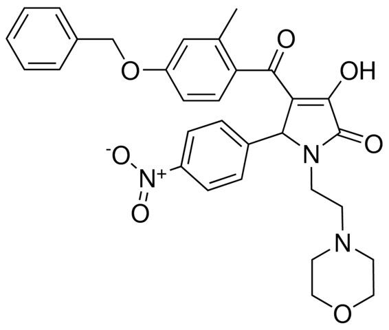 4-[4-(BENZYLOXY)-2-METHYLBENZOYL]-3-HYDROXY-1-[2-(4-MORPHOLINYL)ETHYL]-5-(4-NITROPHENYL)-1,5-DIHYDRO-2H-PYRROL-2-ONE