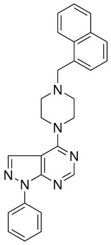 4-(4-(1-NAPHTHYLMETHYL)-1-PIPERAZINYL)-1-PHENYL-1H-PYRAZOLO(3,4-D)PYRIMIDINE