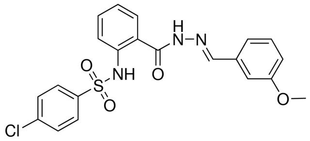 4-CL-N-(2-((2-(3-METHOXYBENZYLIDENE)HYDRAZINO)CARBONYL)PHENYL)BENZENESULFONAMIDE