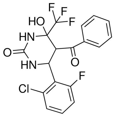 5-BENZOYL-6-(2-CL-6-F-PH)-4-HO-4-(TRIFLUOROMETHYL)TETRAHYDRO-2(1H)-PYRIMIDINONE