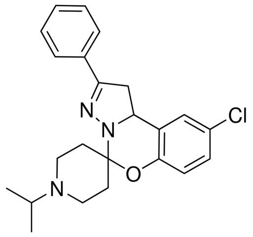 9-CHLORO-1'-ISOPROPYL-2-PHENYL-1,10B-DIHYDROSPIRO[BENZO[E]PYRAZOLO[1,5-C][1,3]OXAZINE-5,4'-PIPERIDINE]