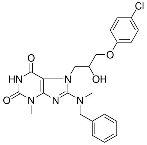 8-[BENZYL(METHYL)AMINO]-7-[3-(4-CHLOROPHENOXY)-2-HYDROXYPROPYL]-3-METHYL-3,7-DIHYDRO-1H-PURINE-2,6-DIONE