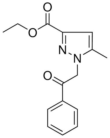 ETHYL 5-METHYL-1-(2-OXO-2-PHENYLETHYL)-1H-PYRAZOLE-3-CARBOXYLATE