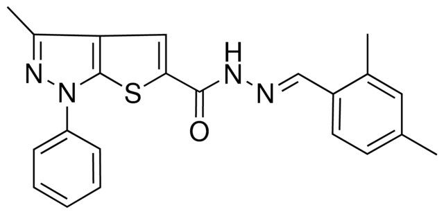 N'-(2,4-DIMETHYLBENZYLIDENE)-3-ME-1-PH-1H-THIENO(2,3-C)PYRAZOLE-5-CARBOHYDRAZIDE