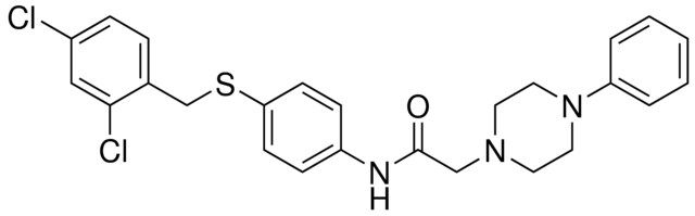 N-(4-((2,4-DICHLOROBENZYL)THIO)PHENYL)-2-(4-PHENYL-1-PIPERAZINYL)ACETAMIDE