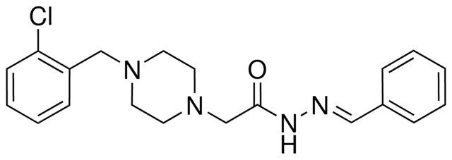 N'-BENZYLIDENE-2-(4-(2-CHLOROBENZYL)-1-PIPERAZINYL)ACETOHYDRAZIDE