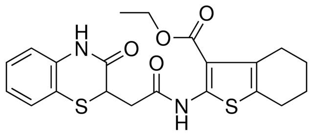 ETHYL 2-{[(3-OXO-3,4-DIHYDRO-2H-1,4-BENZOTHIAZIN-2-YL)ACETYL]AMINO}-4,5,6,7-TETRAHYDRO-1-BENZOTHIOPHENE-3-CARBOXYLATE