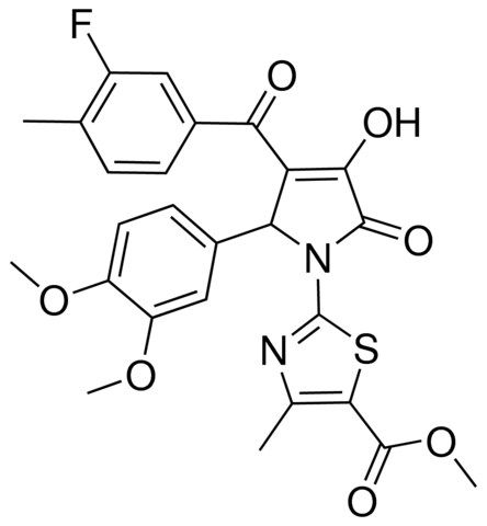 METHYL 2-[2-(3,4-DIMETHOXYPHENYL)-3-(3-FLUORO-4-METHYLBENZOYL)-4-HYDROXY-5-OXO-2,5-DIHYDRO-1H-PYRROL-1-YL]-4-METHYL-1,3-THIAZOLE-5-CARBOXYLATE