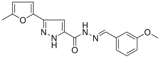 N'-(3-METHOXYBENZYLIDENE)-3-(5-METHYL-2-FURYL)-1H-PYRAZOLE-5-CARBOHYDRAZIDE