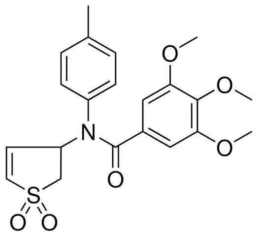 N-(1,1-DIOXIDO-2,3-DIHYDRO-3-THIENYL)-3,4,5-TRIMETHOXY-N-(4-ME-PHENYL)BENZAMIDE