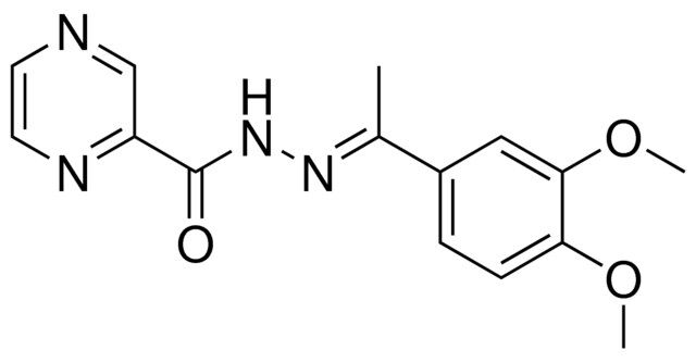 N'-(1-(3,4-DIMETHOXYPHENYL)ETHYLIDENE)-2-PYRAZINECARBOHYDRAZIDE