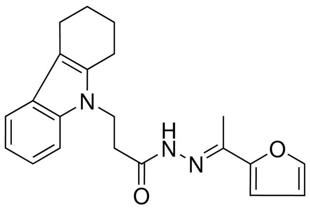 N'-(1-(2-FURYL)ETHYLIDENE)3(1,2,3,4-TETRAHYDRO-9H-CARBAZOL-9-YL)PROPANOHYDRAZIDE