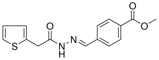 METHYL 4-(2-(2-THIENYLACETYL)CARBOHYDRAZONOYL)BENZOATE