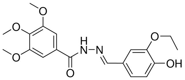 N'-(3-ETHOXY-4-HYDROXYBENZYLIDENE)-3,4,5-TRIMETHOXYBENZOHYDRAZIDE