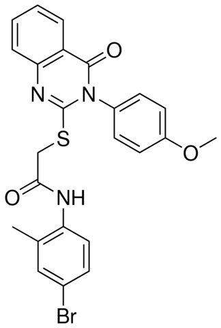 N-(4-BROMO-2-METHYLPHENYL)-2-{[3-(4-METHOXYPHENYL)-4-OXO-3,4-DIHYDRO-2-QUINAZOLINYL]SULFANYL}ACETAMIDE