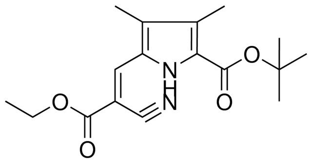 TERT-BU 5-(-2-CYANO-3-ETHOXY-3-OXO-1-PROPENYL)3,4-DI-ME-1H-PYRROLE-2-CARBOXYLATE