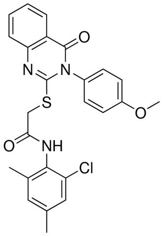 N-(2-CHLORO-4,6-DIMETHYLPHENYL)-2-{[3-(4-METHOXYPHENYL)-4-OXO-3,4-DIHYDRO-2-QUINAZOLINYL]SULFANYL}ACETAMIDE