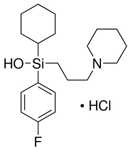 <i>p</i>-Fluorohexahydro-sila-difenidol hydrochloride