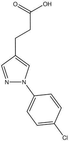 3-(1-(4-Chlorophenyl)-1<i>H</i>-pyrazol-4-yl)propanoic acid