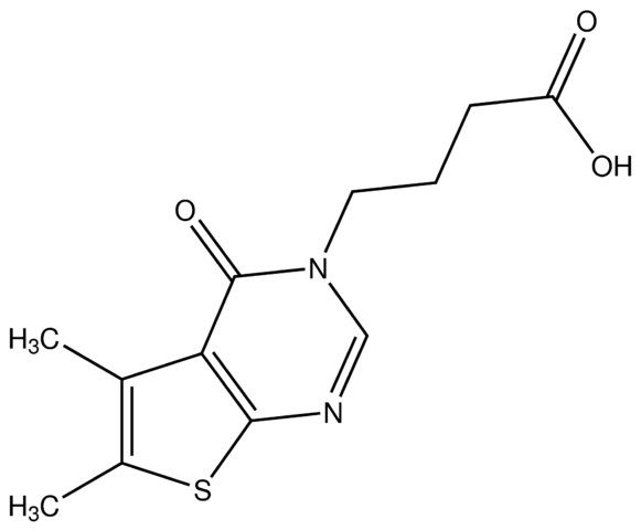 4-(5,6-Dimethyl-4-oxothieno[2,3-<i>d</i>]pyrimidin-3(4<i>H</i>)-yl)butanoic acid