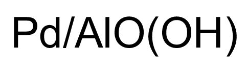 Palladium nanoparticles entrapped in aluminum hydroxide matrix