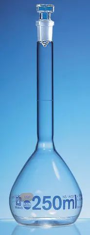 BRAND<sup>®</sup> volumetric flask BLAUBRAND<sup>®</sup> USP conformity certified