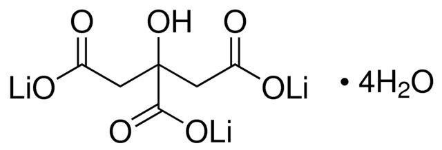 Lithium citrate tribasic tetrahydrate